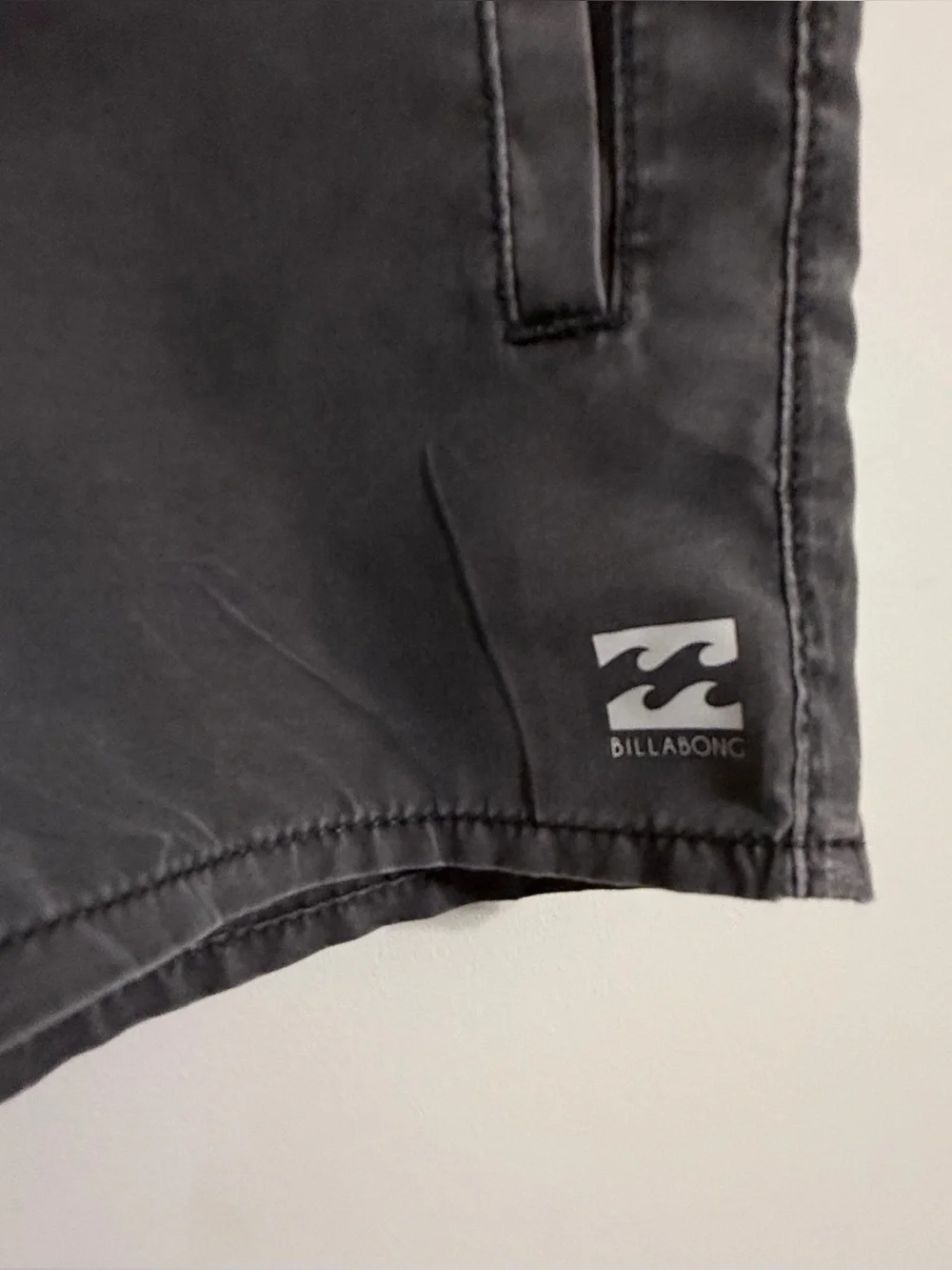 Billabong Mens Swim Trunks black Drawstring Board Shorts Size Large